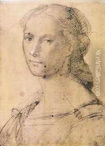Portrait of a young woman Oil Painting - Fra (Baccio della Porta) Bartolommeo