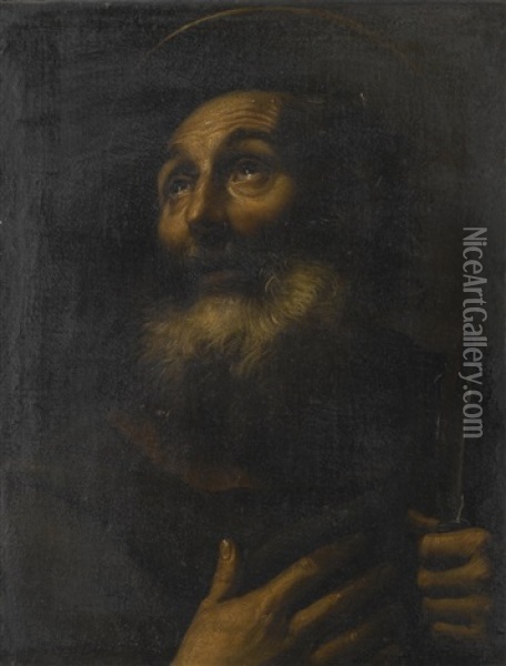 Saint Bartholomew The Apostle Oil Painting - Giuseppe Vermiglio
