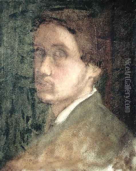 Self Portrait, c.1852 Oil Painting - Edgar Degas