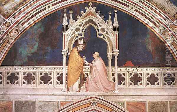Consecration of the Chapel Oil Painting - Simone Martini