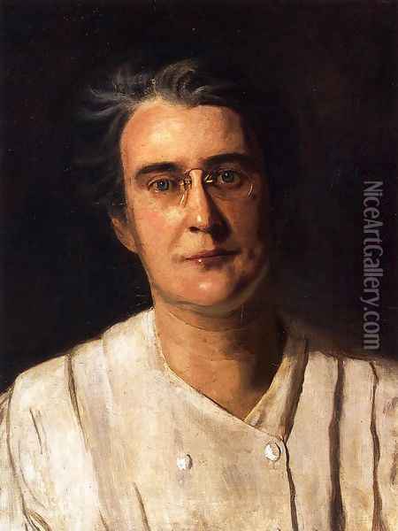 Portrait of Lucy Langdon Williams Wilson Oil Painting - Thomas Cowperthwait Eakins
