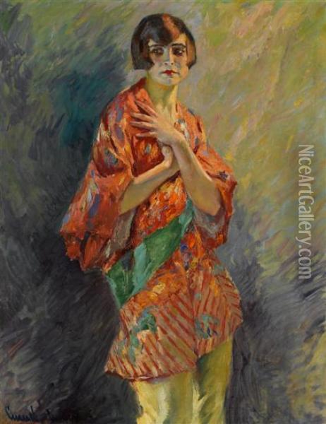Die Tanzerin Gitta Cucuel Oil Painting - Edward Alfred Cucuel