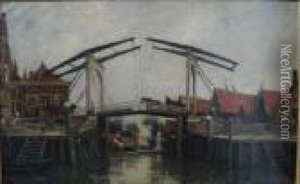 Pont Levis Oil Painting - Victor Gilsoul