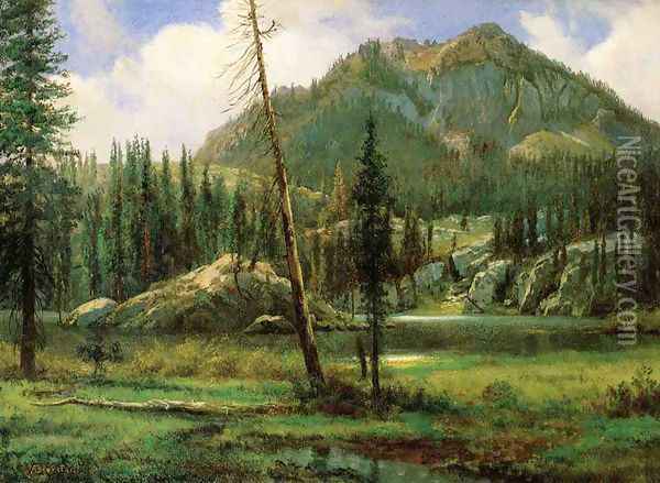 Sierra Nevada Mountains Oil Painting - Albert Bierstadt