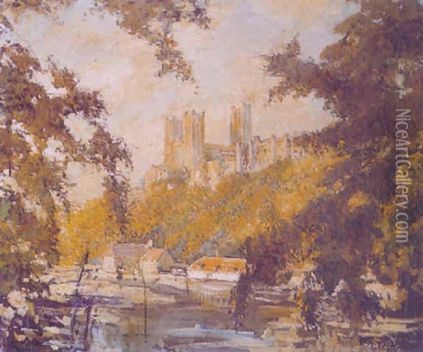 La Cathedrale De Brighton Oil Painting - Jacques-Emile Blanche