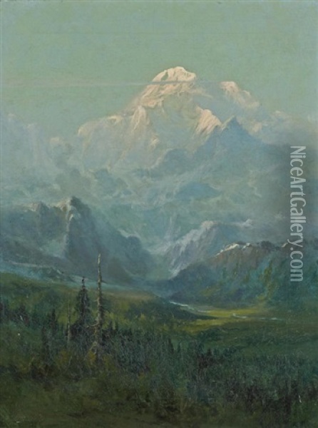 Mount Mckinley View Oil Painting - Sydney Mortimer Laurence