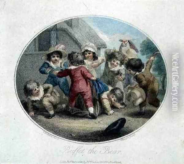 Buffet the Bear, engraved by Charles Knight 1743-c.1826, pub. by J.F. Tomkins, 1790 Oil Painting - Thomas Stothard