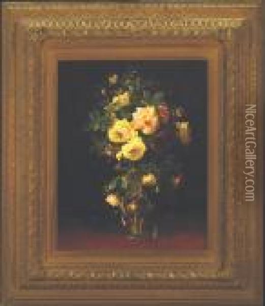 Flowers Oil Painting - John Joseph Enneking