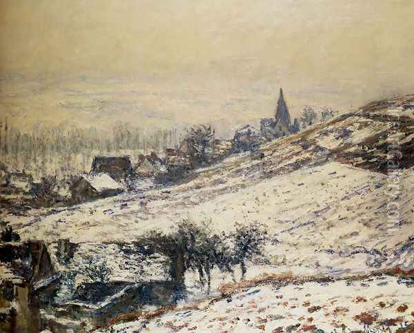 Winter At Giverny 2 Oil Painting - Claude Oscar Monet