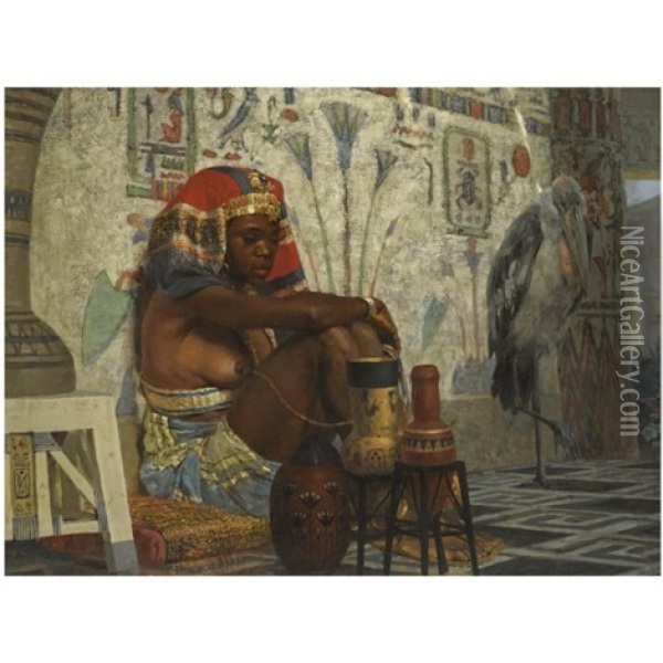 Egyptian Girl Oil Painting - Vasili Dimitrievich Polenov
