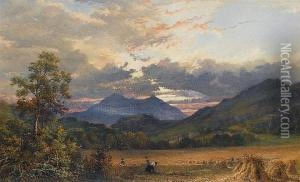 Capel Curig, North Wales Oil Painting - William Turner
