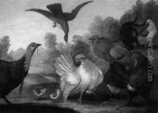 Concert Of Birds Oil Painting - Marmaduke Cradock
