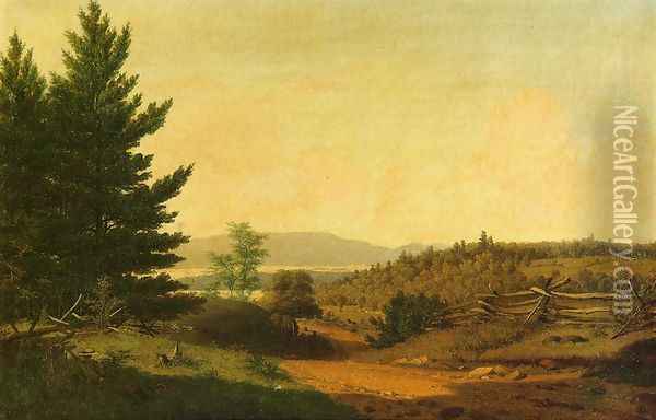 Hudson Valley Idyll Oil Painting - Sanford Robinson Gifford