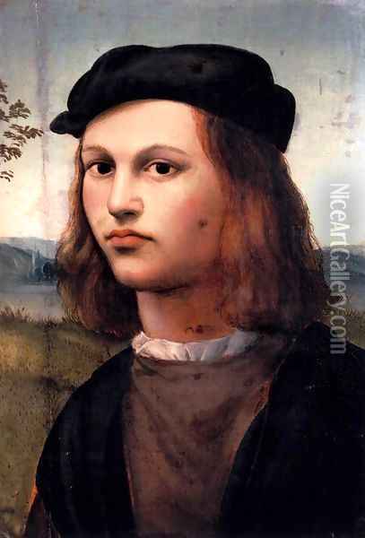 Portrait of a Young Man Oil Painting - Ridolfo Ghirlandaio