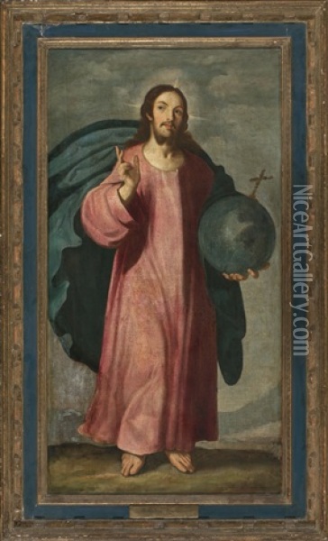 Cristo Bendiciendo Oil Painting - Vicente Carducho