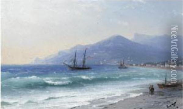 Crimean Coast Oil Painting - Ivan Konstantinovich Aivazovsky