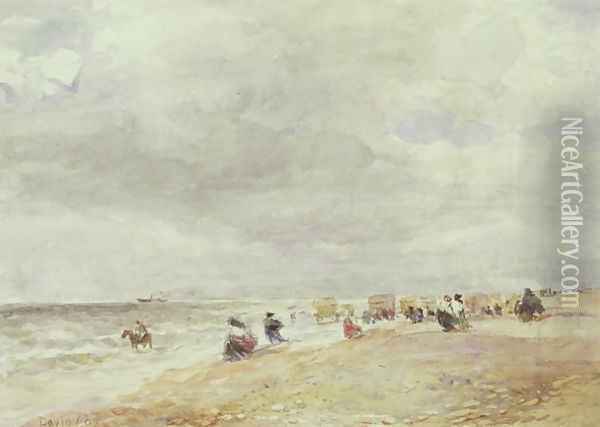 Rhyl Sands Oil Painting - David Cox