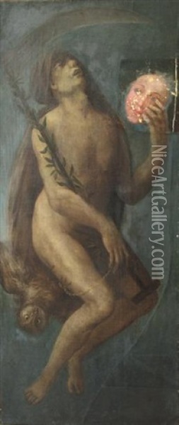 Allegorie De La Mort Voilant La Vie Oil Painting - Jacopo Ligozzi