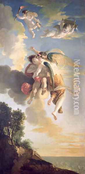 Aurora Ascending the Heavens Oil Painting - Jean Antoine Julien de Parme