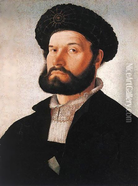 Portrait of a Venetian Man Oil Painting - Jan Van Scorel