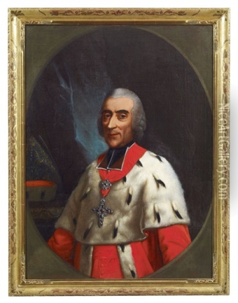 Maximilian Friedrich Of Konigsegg-rothenfels, Archbishop And Elector Of Cologne Oil Painting - Georg Oswald May