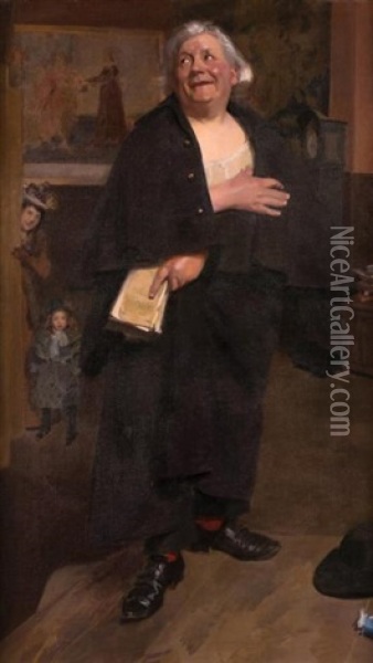 La Raseur, (monsieur Cardin) Oil Painting - Frederick William MacMonnies