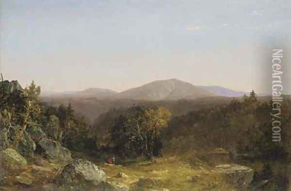 View of Mount Washington Oil Painting - John Frederick Kensett
