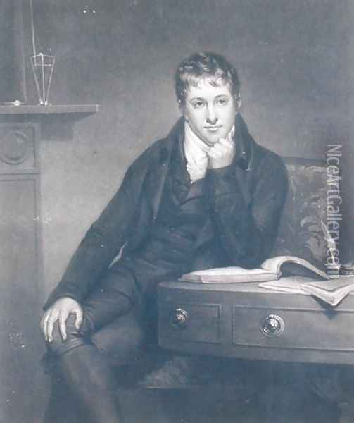 Sir Humphry Davy 1778-1829 Oil Painting - Henry Howard