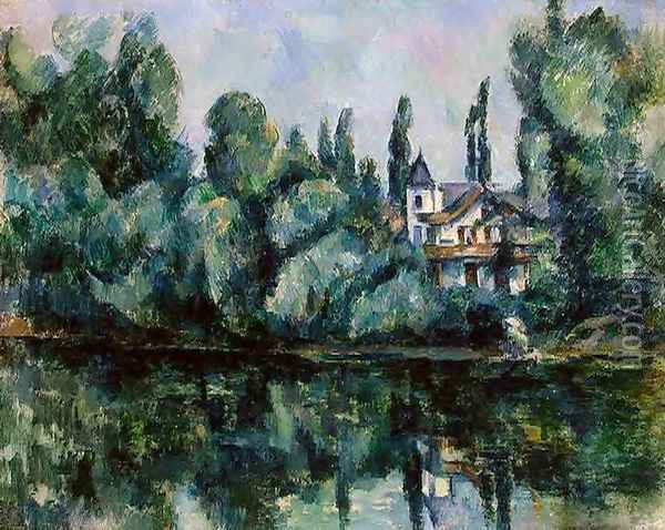 The Banks Of The Marne Oil Painting - Paul Cezanne