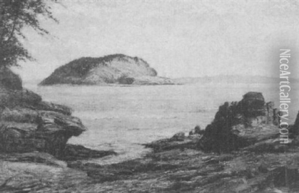 Porcupine Island Off Bar Harbor, Maine Oil Painting - Albert Babb Insley