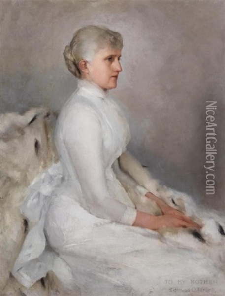 To My Mother, Portrait Of Maria Sophia (fernald) Tarbell (1840-1910) Oil Painting - Edmund Charles Tarbell