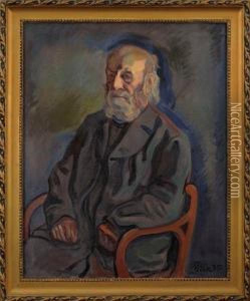 Jakob Evaldi Portree Oil Painting - Nikolai Triik