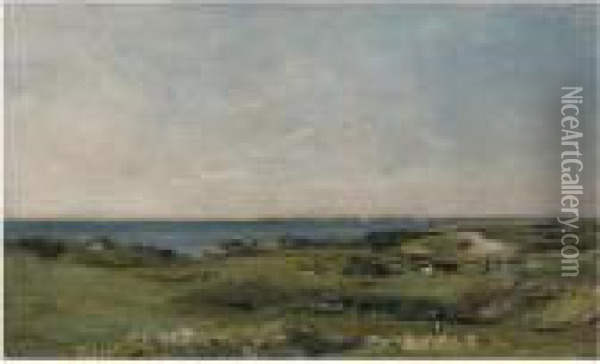 Bord De Mer Oil Painting - Karl Pierre Daubigny