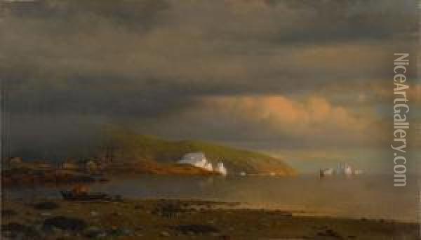 Near Cape St. Johns, Coast Of Labrador Oil Painting - William Bradford