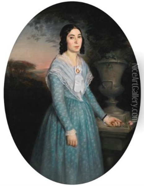 Portrait Of Marie-celina Brieu Oil Painting - William-Adolphe Bouguereau