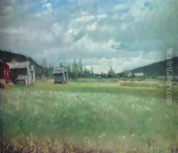 Fabovall Oil Painting - Carl (August) Johansson
