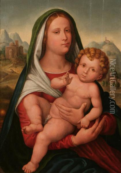 Madonna Con Bambino Oil Painting - Giovanni Francesco Caroto