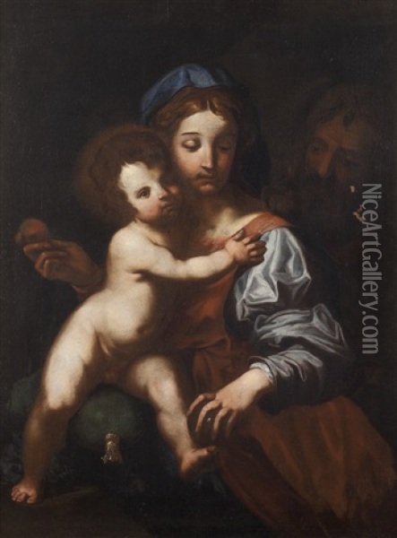 Madonna Con Il Bambino E San Giuseppe Oil Painting -  Perino del Vaga