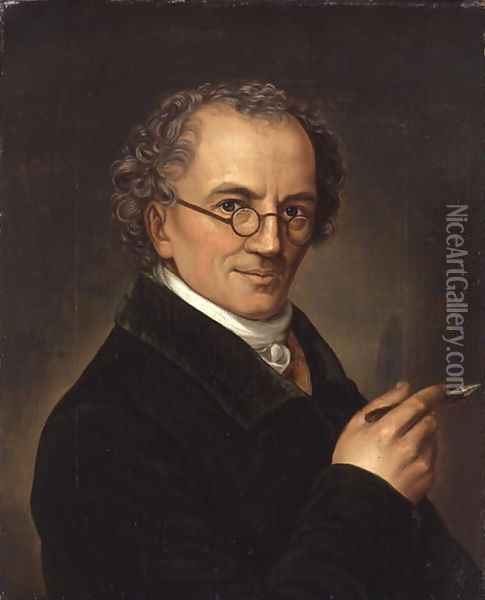 The Artist Friedrich Carl Groger 1766-1838 Oil Painting - Friedrich Carl Groger