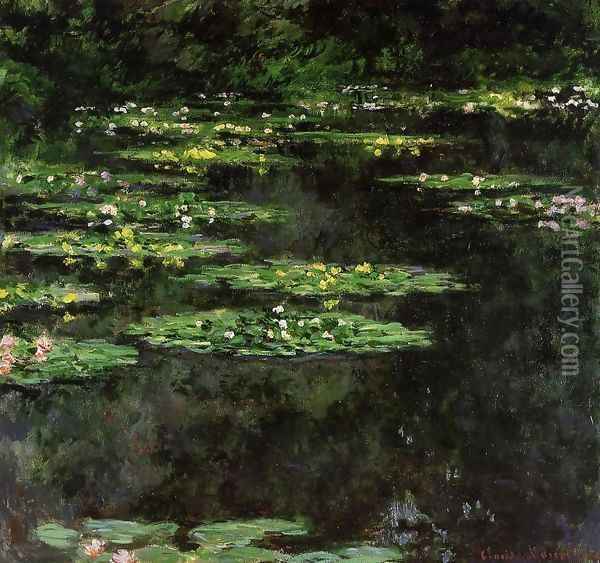 Water-Lilies3 1904 Oil Painting - Claude Oscar Monet