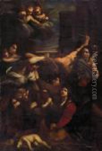Seguace Del Xvii. Secolo Derbethlehemistische Kindermord/il Massaccro Degli Innocenti Oil Painting - Guido Reni
