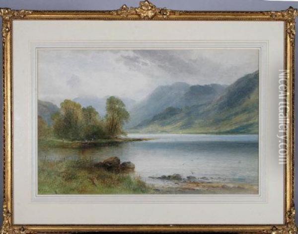 On Thirlmere Oil Painting - Emil Axel Krause
