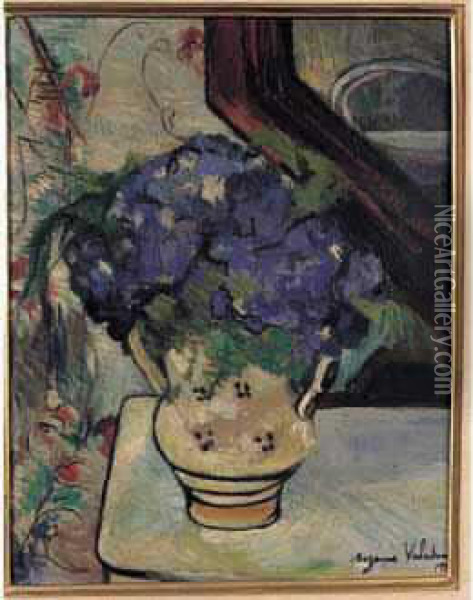 Sur Toilesignee En Bas A Droite Et Datee 1928.41 X 33 Oil Painting - Suzanne Valadon