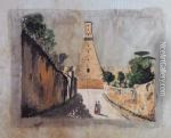 Torre Delmaglio Oil Painting - Fabio Borbottoni