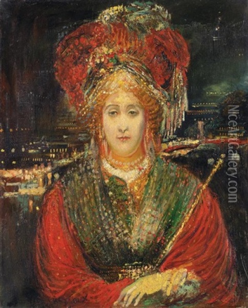 La Reine De Saba Oil Painting - Henry de Groux