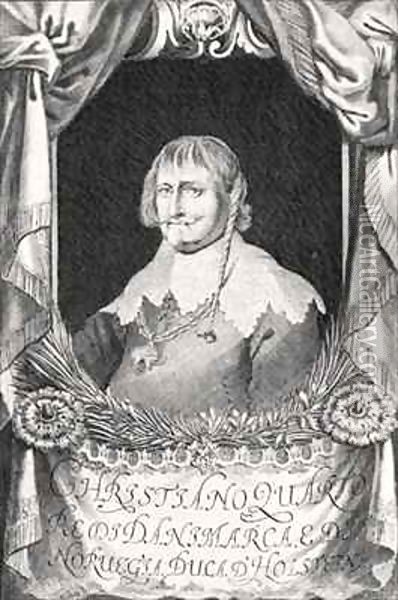 Christian IV of Denmark Oil Painting - Johann Alexander Boener