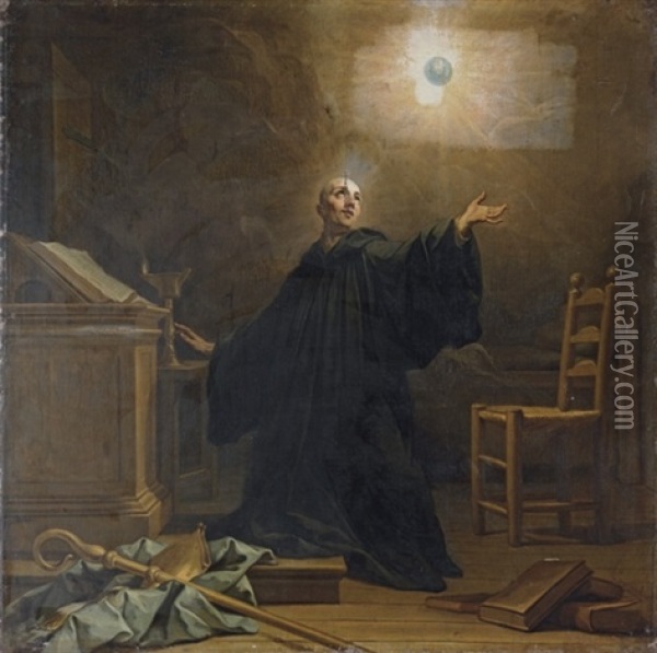 The Ecstasy Of Saint Benedict Oil Painting - Jean Restout the Younger
