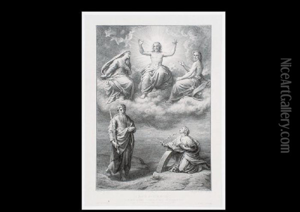 Christ, Maria, St.john. St.paul And St. Catherine[h.dupontversion] Oil Painting - Raphael (Raffaello Sanzio of Urbino)