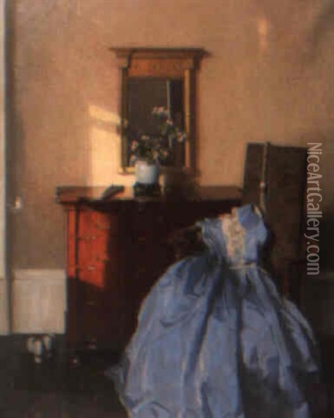 The Blue Gown Oil Painting - James Bell Anderson