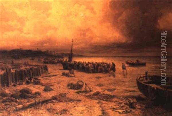 On The Coast Oil Painting - John (Giovanni) Califano